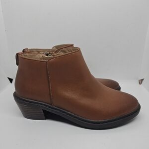 Sam Edelman Pryce Kids brown leather ankle boots size 3